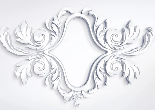 Beautiful floral white 3D — Stock Photo, Image