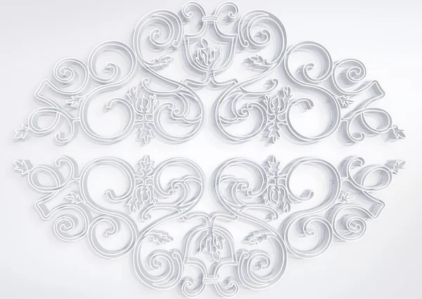 Beautiful floral white 3D — Stock Photo, Image