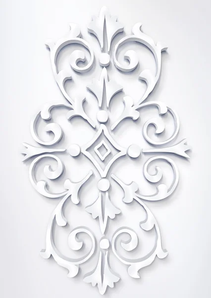 Beautiful floral white 3D — Stock Photo, Image