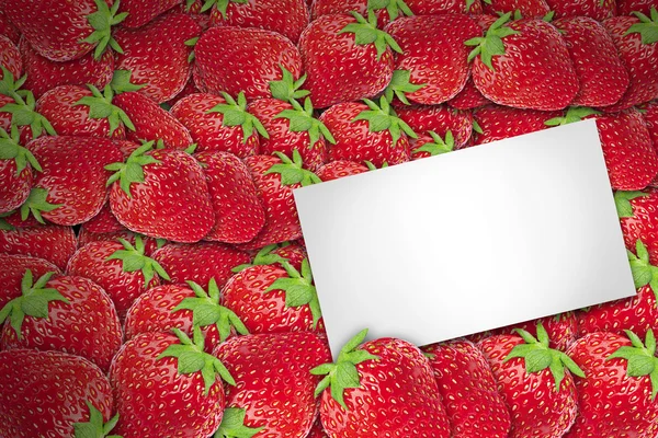 Beautiful strawberry background — Stock Photo, Image