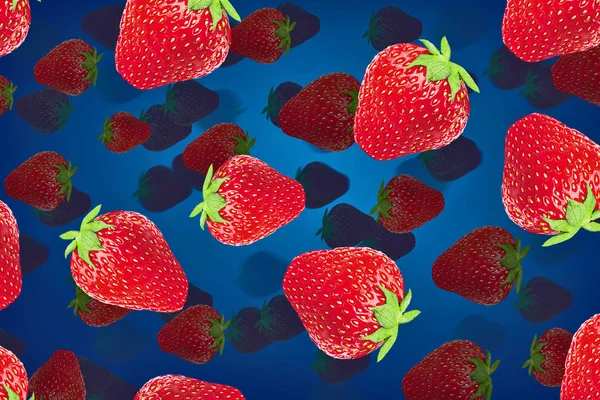 Beautiful strawberry  background — Stock Photo, Image