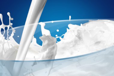 süt splash arka plan