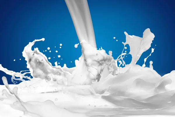 Süt splash arka plan — Stok fotoğraf