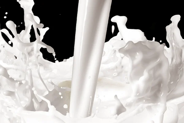 Latar belakang percikan susu — Stok Foto