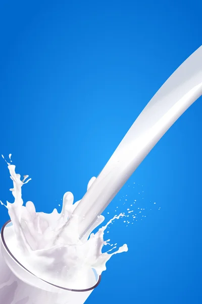 Milk splash background — Stock Photo, Image