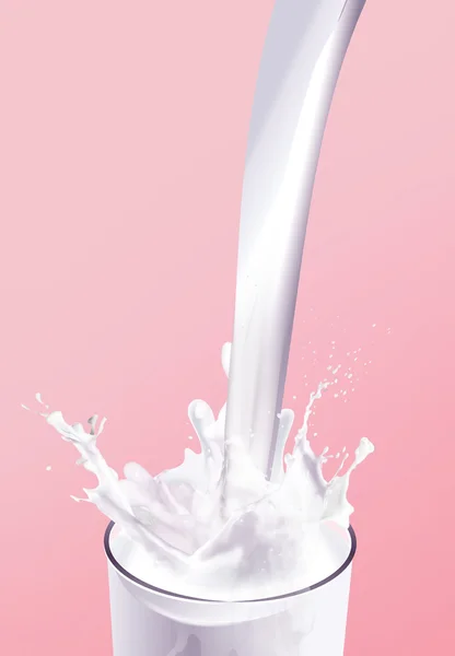 牛乳のスプラッシュの背景 — ストック写真