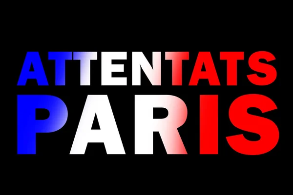 New paris attacks background — Stock Photo, Image