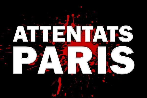 Nya paris attacker bakgrund — Stockfoto