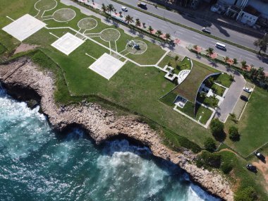 Plajın havadan görünüşü