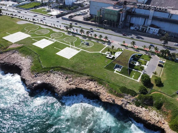 Plajın havadan görünüşü