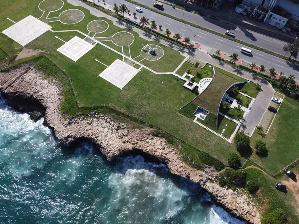 Plajın havadan görünüşü