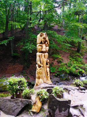 Alışılmadık totem, Karpatlar 'da bir yansıma yeri.