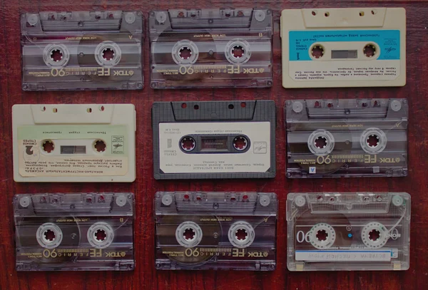 Vintage audio-tapes — Stockfoto