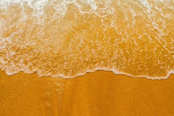 Onde Bleue Douce Sur Une Plage Sable Propre — Photo