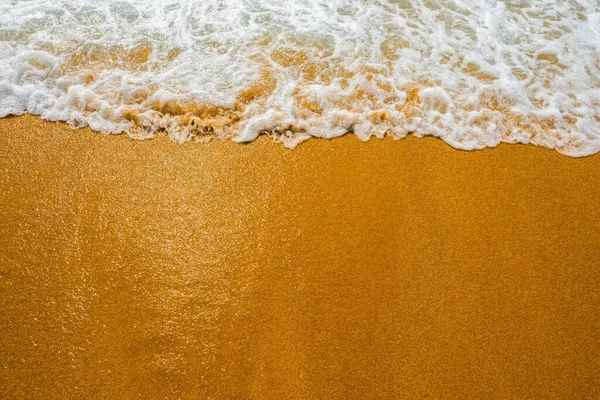 Onda Oceânica Azul Suave Praia Areia Limpa — Fotografia de Stock