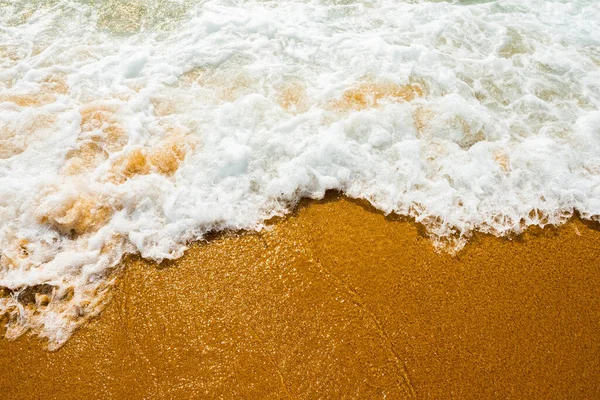 Onda Oceânica Azul Suave Praia Areia Limpa — Fotografia de Stock