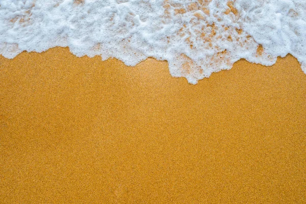 Morbida Onda Blu Oceano Sulla Spiaggia Sabbia Pulita — Foto Stock