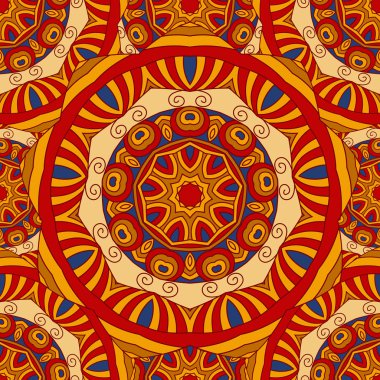 Mandala ile dikişsiz vektör arka planı.