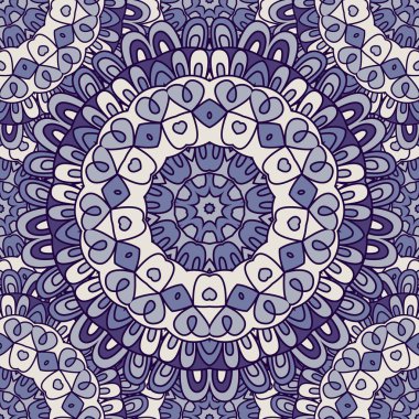 Mandala ile dikişsiz vektör arka planı.