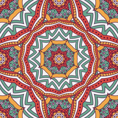 Mandala ile dikişsiz vektör arka planı.