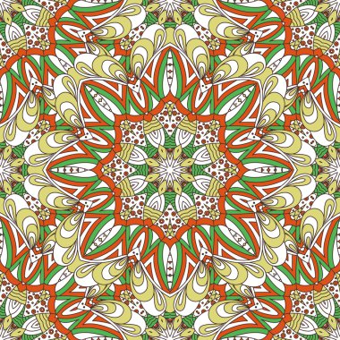 Mandala ile dikişsiz vektör arka planı.