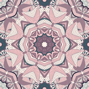 Mandala ile dikişsiz vektör arka planı.