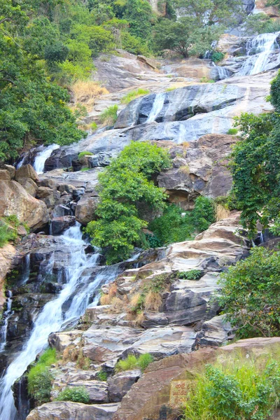 Omhoog Land Waterval Sri Lanka — Stockfoto