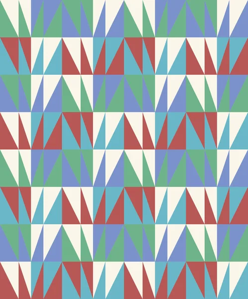 Треугольники Фиолетовом Зеленом Белом Коричневом Бирюзовом Цветные Художественные Бесшовный Повторяемый — стоковый вектор