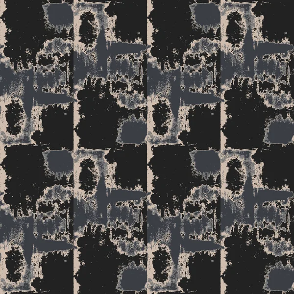 有趣的单色结构背景 可重复向量模式 艺术典雅瓷砖 — 图库矢量图片
