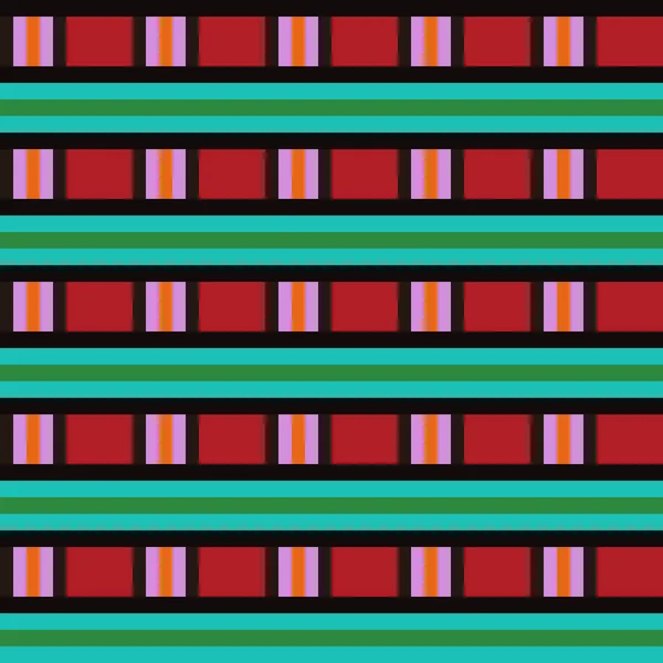 Nahtlos Wiederholbares Vektormuster Geometrisches Und Farbenfrohes Design Rot Grün Pink — Stockvektor