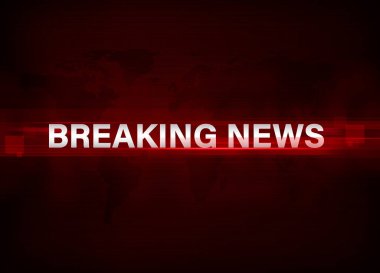 Kırmızı Son Dakika Haberleri Soyut Arkaplan Kavramı. Modern Flaş Haber Arkaplanı