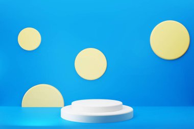 Soyut 3D Yapılandırılmış Boş Podyum sahne modern fon kavramı. Yeni boş alan arkaplan duvar kağıdı.