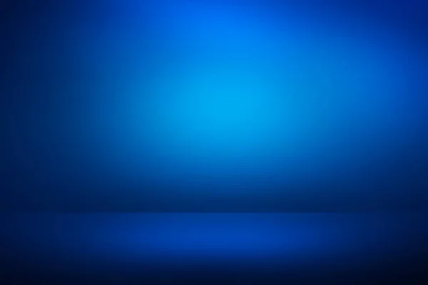 Abstrato Renderizado Azul Quarto Vazio Com Parede Brilhante Piso Sólido — Fotografia de Stock