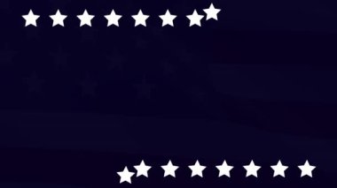 Teşekkürler gaziler. 4K Özgeçmişi Mavi Arkaplanda Birleşik Devletler Bayrağı sallıyor.