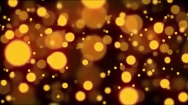 Soyut Altın Bokeh Arkaplanı 4K Modern Parlayan Işıklar konsepti