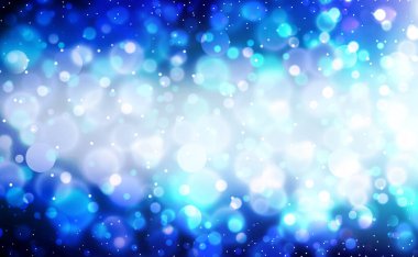 Derin Deniz renkleri Bulanık Işıklar. Bokeh Arkaplanı.