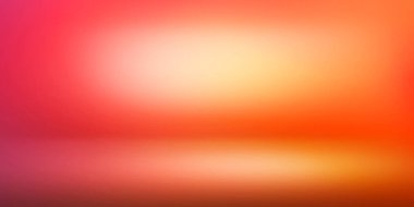 Gradyan Renklerde Sahne ve Serbest Alan ile Modern 3D Oda. Soyut konsept tasarımı.