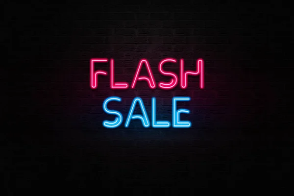 Abstract Neon Glowing Lights of Flash Sale Modern Backdrop design wallpaper.