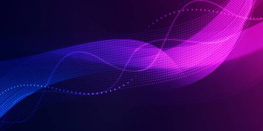 Çok renkli Parçacık Şekilleri Soyut Arkaplan Duvar Kağıdı Kavramı. Modern parçacık tasarımı arkaplanı