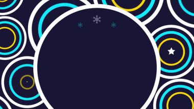 Aralık Gündönümü Günü her yıl 21 Aralık 'ta, 4k animasyon tasarımı arka planında gözlemlenir