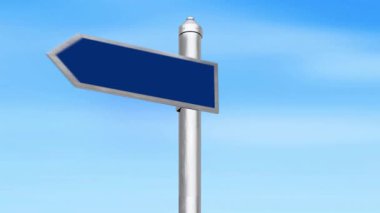 Eğitim ve felsefi içerik, sunum ve tartışmalar için ideal, 4k animasyonunda teoriye karşı inanç yol işareti kavramı