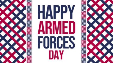 Silahlı Kuvvetler Günü askeri takdir ve ulusal tatil projeleri için ideal vatansever tasarım unsurlarıyla 4K animasyon kutlaması