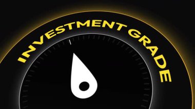 Parlak bir yatırım göstergesinin 4k animasyonu finans piyasaları ve yatırımcıları etkin bir şekilde çalıştırmak için iş sunumları için ideal.