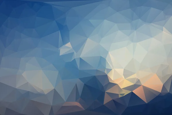 Triangle abstrait Bas Poly Bleu Couleur fond Set . — Image vectorielle