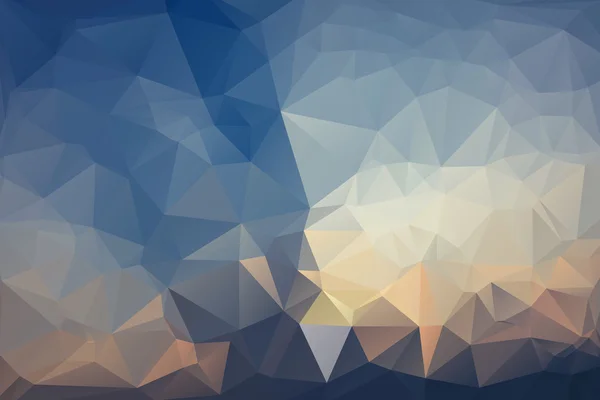 Triangle abstrait Bas Poly Bleu Couleur fond Set . — Image vectorielle