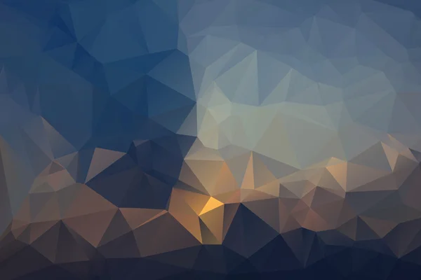 Triangle abstrait Bas Poly Bleu Couleur fond Set . — Image vectorielle