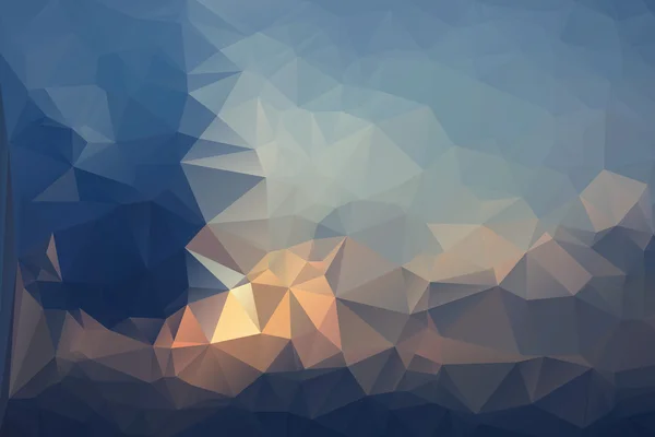 Triangle abstrait Bas Poly Bleu Couleur fond Set . — Image vectorielle