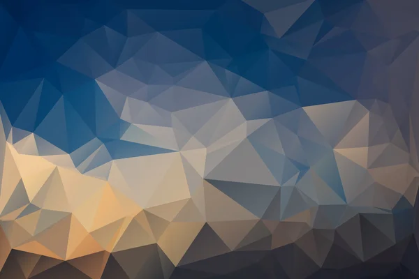 Triangle abstrait Bas Poly Bleu Couleur fond Set . — Image vectorielle