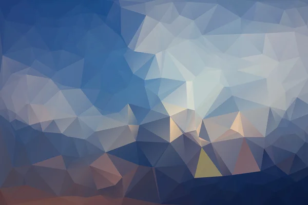 Triangle abstrait Bas Poly Bleu Couleur fond Set . — Image vectorielle