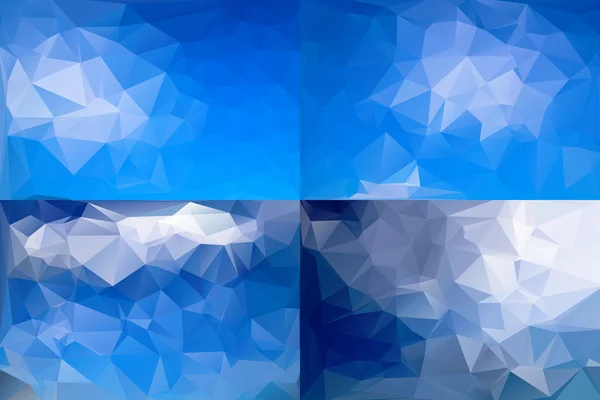 Résumé Ensemble de fond polygonal. Illustration vectorielle — Image vectorielle